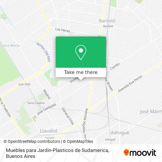 Muebles para Jardin-Plasticos de Sudamerica map