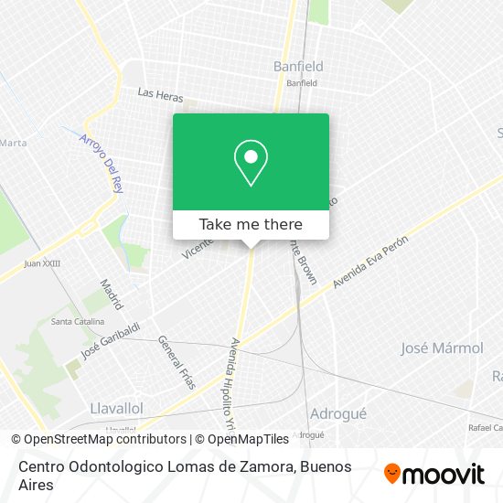 Mapa de Centro Odontologico Lomas de Zamora