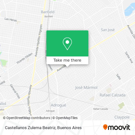 Castellanos Zulema Beatriz map