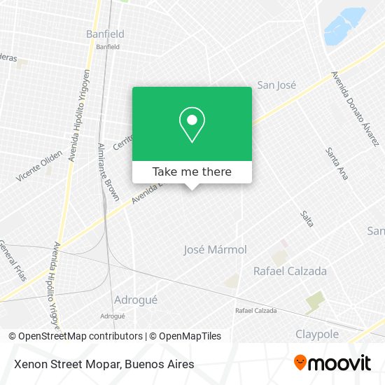 Xenon Street Mopar map