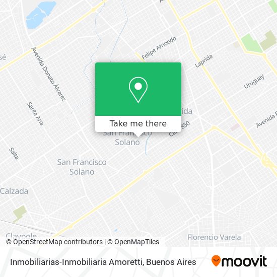 Mapa de Inmobiliarias-Inmobiliaria Amoretti