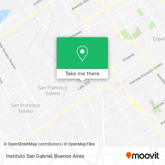 Instituto San Gabriel map