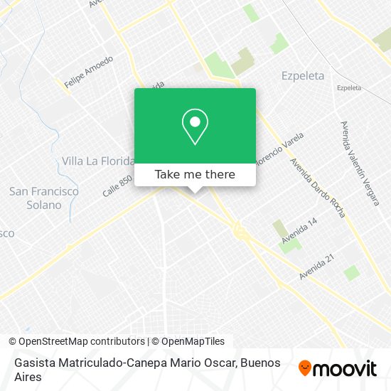 Gasista Matriculado-Canepa Mario Oscar map