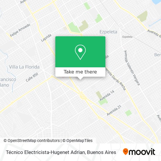 Técnico Electricista-Hugenet Adrian map