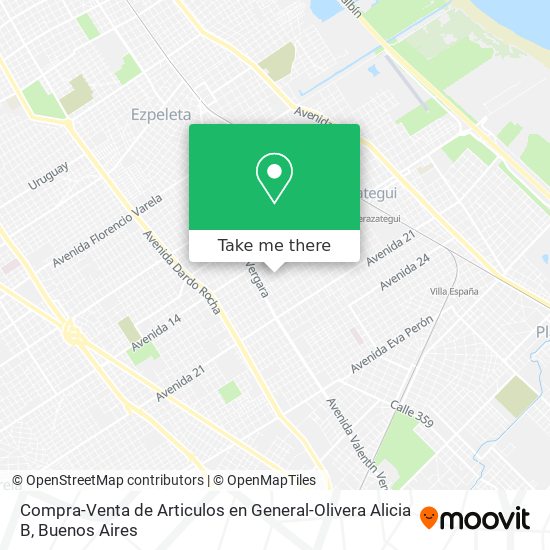 Compra-Venta de Articulos en General-Olivera Alicia B map