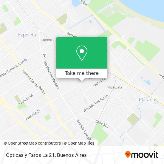 Ópticas y Faros La 21 map