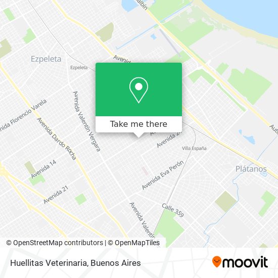 Mapa de Huellitas Veterinaria
