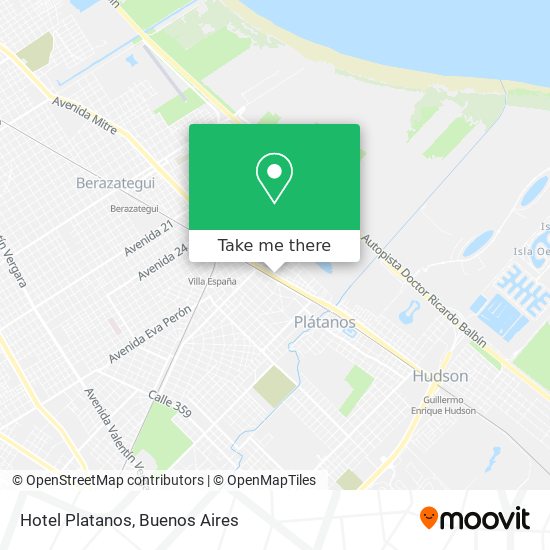 Hotel Platanos map
