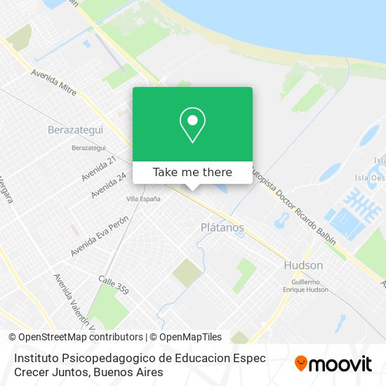 Mapa de Instituto Psicopedagogico de Educacion Espec Crecer Juntos