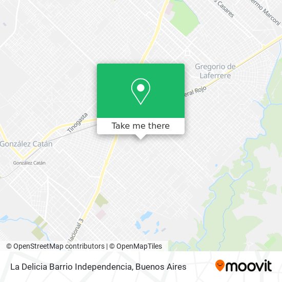 La Delicia Barrio Independencia map