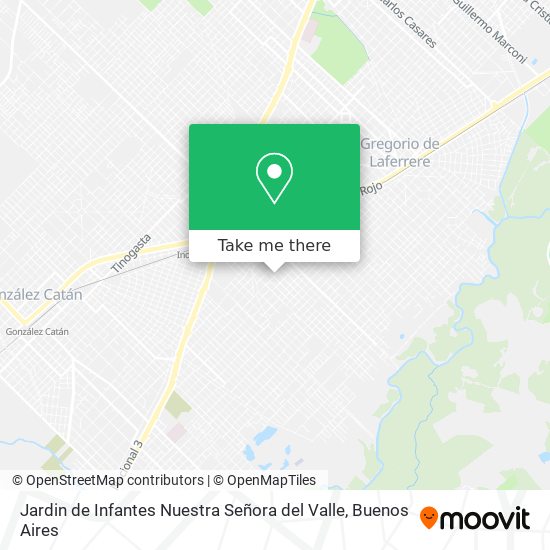 Mapa de Jardin de Infantes Nuestra Señora del Valle