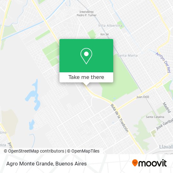 Agro Monte Grande map