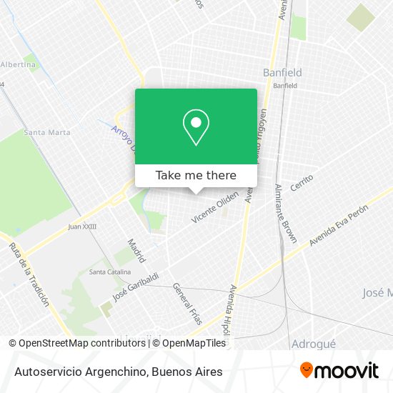 Autoservicio Argenchino map