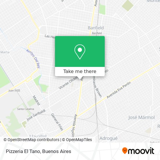 Pizzeria El Tano map