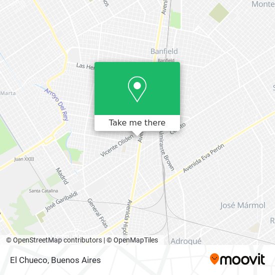 Mapa de El Chueco