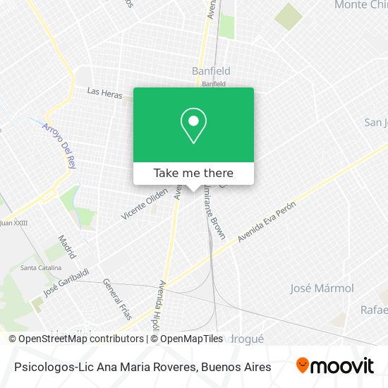 Psicologos-Lic Ana Maria Roveres map