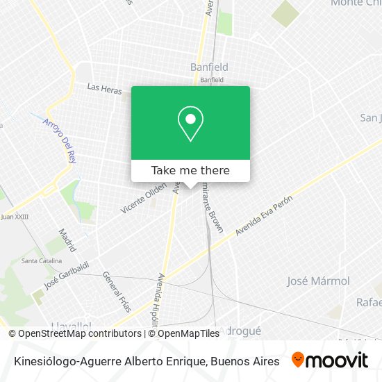 Kinesiólogo-Aguerre Alberto Enrique map