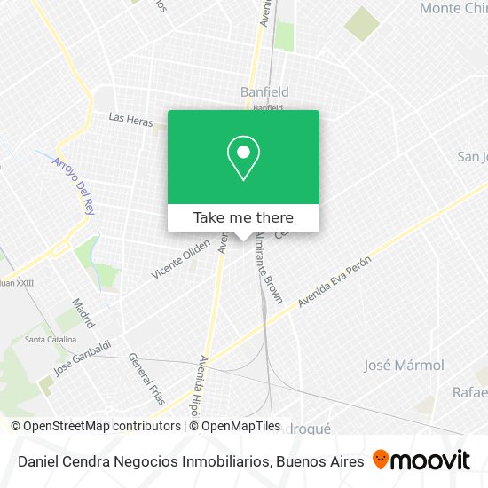 Daniel Cendra Negocios Inmobiliarios map