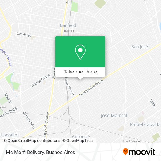 Mc Morfi Delivery map