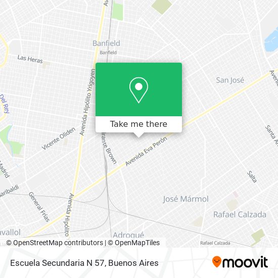 Escuela Secundaria N 57 map