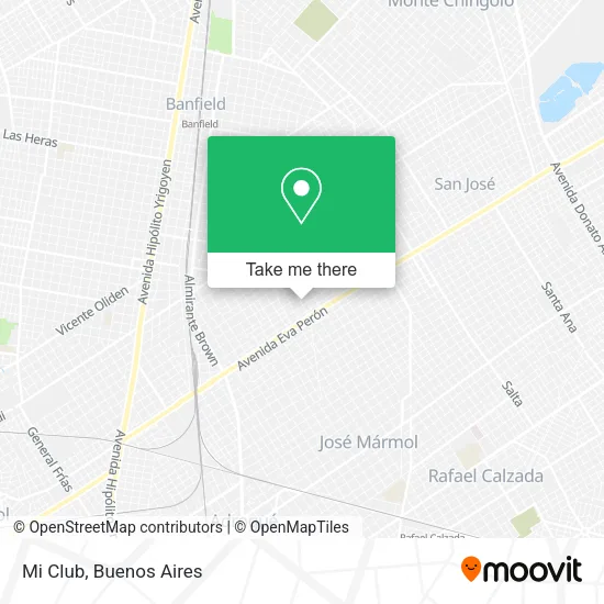 Mapa de Mi Club