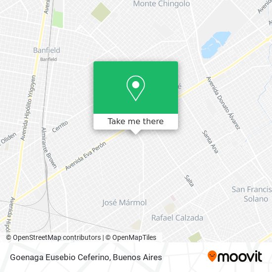 Goenaga Eusebio Ceferino map