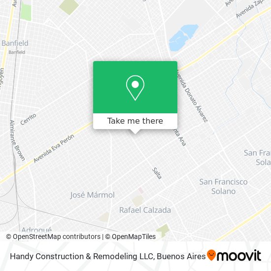 Mapa de Handy Construction & Remodeling LLC