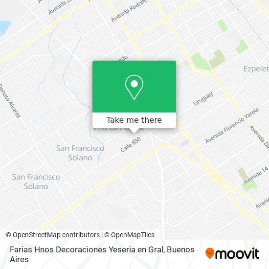Farias Hnos Decoraciones Yeseria en Gral map