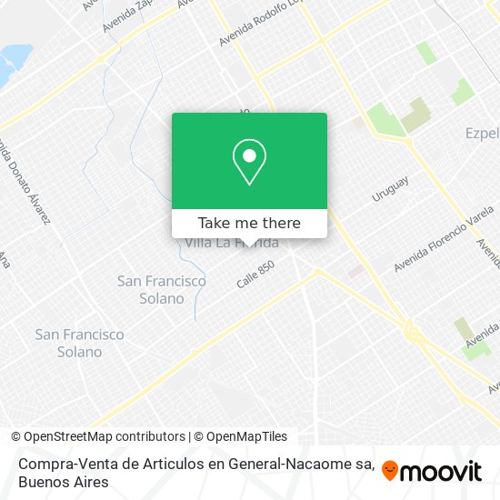 Compra-Venta de Articulos en General-Nacaome sa map