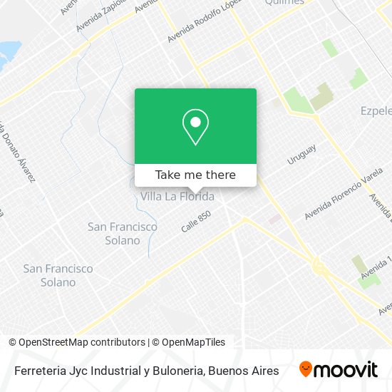 Ferreteria Jyc Industrial y Buloneria map