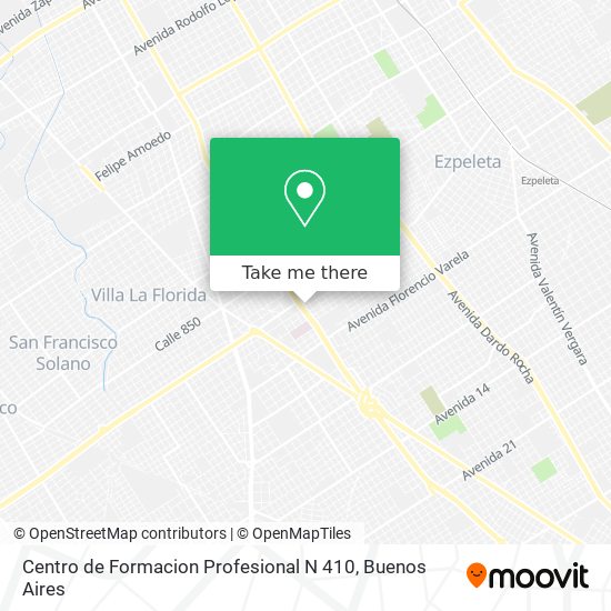 Centro de Formacion Profesional N 410 map