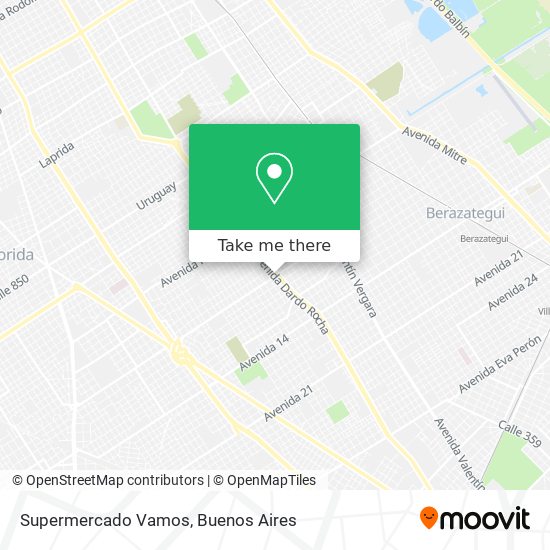 Supermercado Vamos map