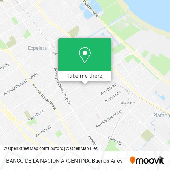 BANCO DE LA NACIÓN ARGENTINA map