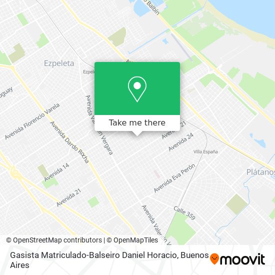 Gasista Matriculado-Balseiro Daniel Horacio map