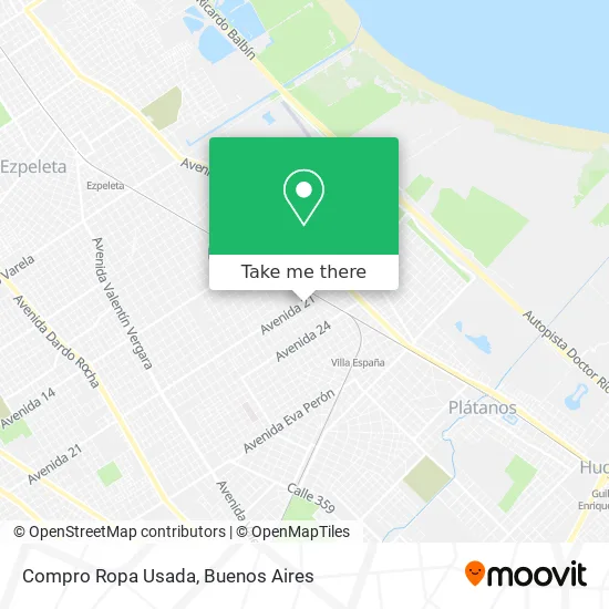 Compro Ropa Usada map