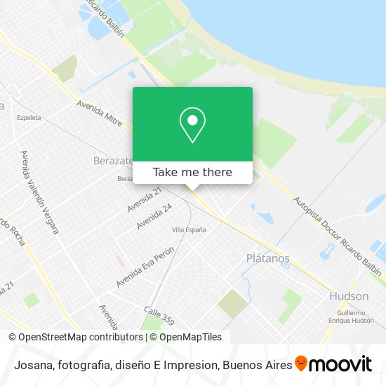 Josana, fotografia, diseño E Impresion map