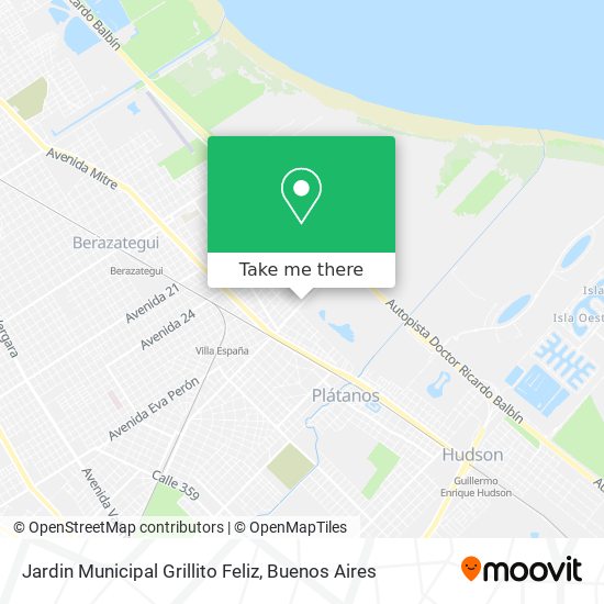 Mapa de Jardin Municipal Grillito Feliz