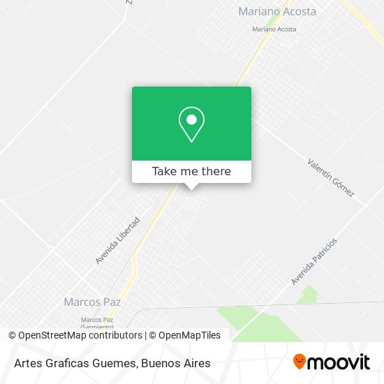 Artes Graficas Guemes map