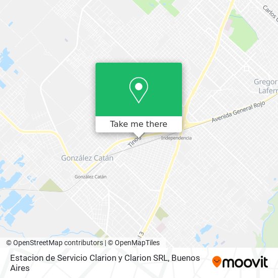 Estacion de Servicio Clarion y Clarion SRL map