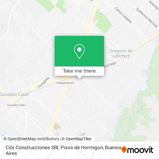Mapa de Cds Construcciones SRL Pisos de Hormigon