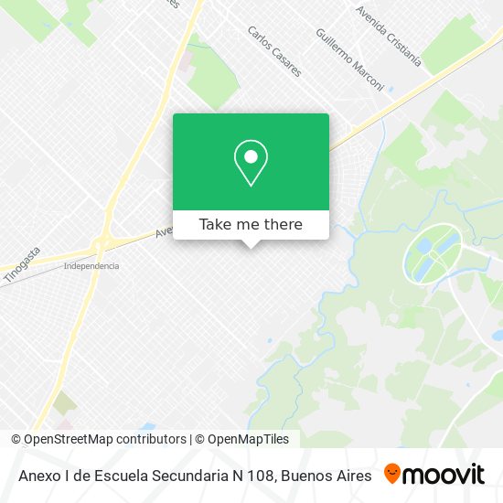 Anexo I de Escuela Secundaria N 108 map