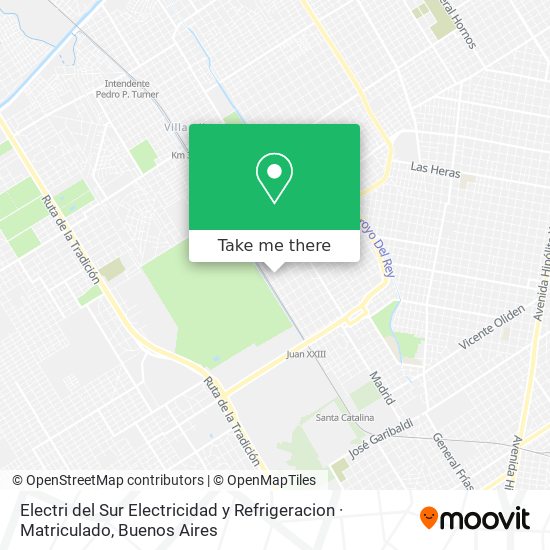 Mapa de Electri del Sur Electricidad y Refrigeracion · Matriculado