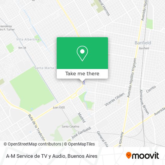 A-M Service de TV y Audio map