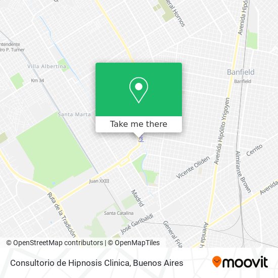 Mapa de Consultorio de Hipnosis Clinica