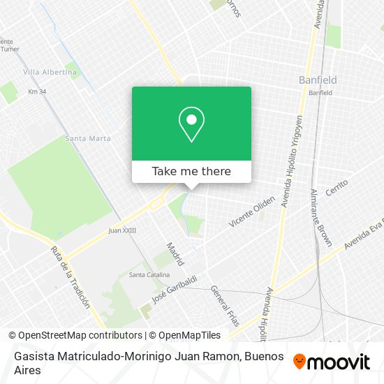 Mapa de Gasista Matriculado-Morinigo Juan Ramon