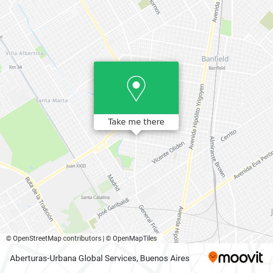 Aberturas-Urbana Global Services map