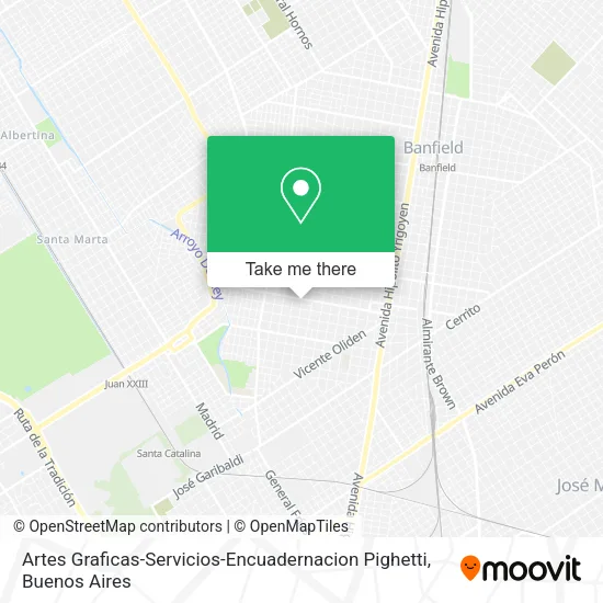Artes Graficas-Servicios-Encuadernacion Pighetti map