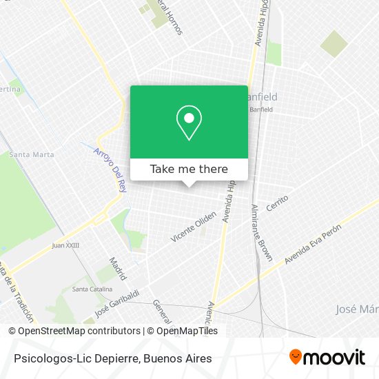 Psicologos-Lic Depierre map