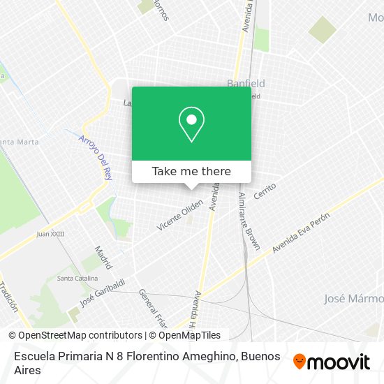 Escuela Primaria N 8 Florentino Ameghino map