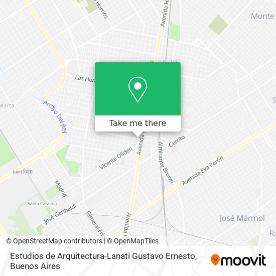 Estudios de Arquitectura-Lanati Gustavo Ernesto map